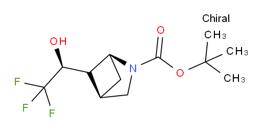 tert-butyl (1S,4R)-5-[(1S)-2,2,2-trifluoro-1-hydroxyethyl]-2-azabicyclo[2.1.1]hexane-2-carboxylate