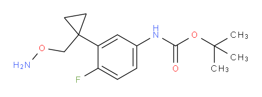 tert-butyl N-(3-{1-[(aminooxy)methyl]cyclopropyl}-4-fluorophenyl)carbamate