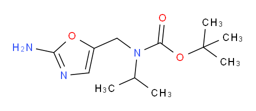 tert-butyl N-[(2-amino-1,3-oxazol-5-yl)methyl]-N-(propan-2-yl)carbamate