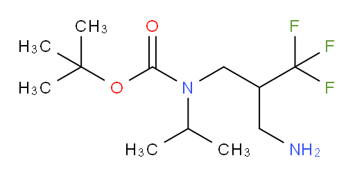 tert-butyl N-[3-amino-2-(trifluoromethyl)propyl]-N-(propan-2-yl)carbamate