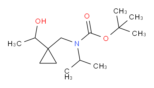 tert-butyl N-{[1-(1-hydroxyethyl)cyclopropyl]methyl}-N-(propan-2-yl)carbamate