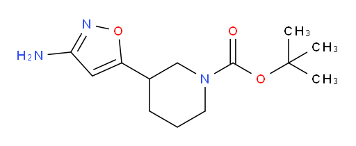 tert-butyl 3-(3-amino-1,2-oxazol-5-yl)piperidine-1-carboxylate