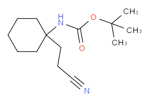 tert-butyl N-[1-(2-cyanoethyl)cyclohexyl]carbamate