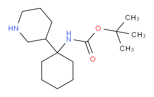 tert-butyl N-[1-(piperidin-3-yl)cyclohexyl]carbamate