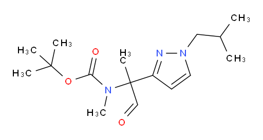 tert-butyl N-methyl-N-{2-[1-(2-methylpropyl)-1H-pyrazol-3-yl]-1-oxopropan-2-yl}carbamate