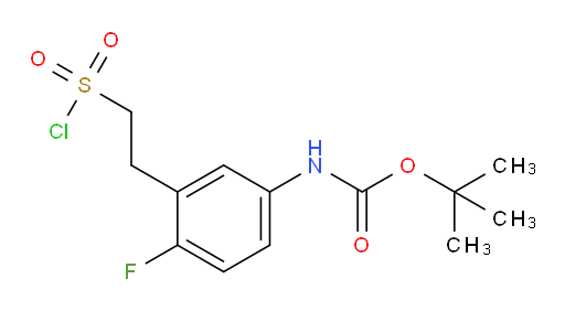 tert-butyl N-{3-[2-(chlorosulfonyl)ethyl]-4-fluorophenyl}carbamate