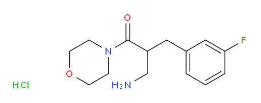 3-amino-2-[(3-fluorophenyl)methyl]-1-(morpholin-4-yl)propan-1-one hydrochloride
