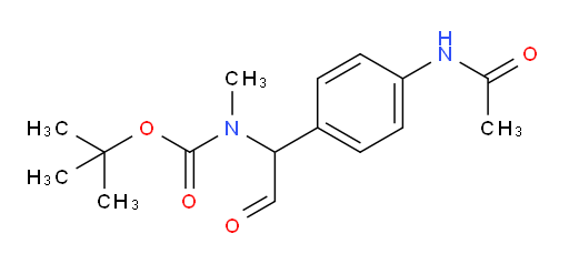tert-butyl N-[1-(4-acetamidophenyl)-2-oxoethyl]-N-methylcarbamate