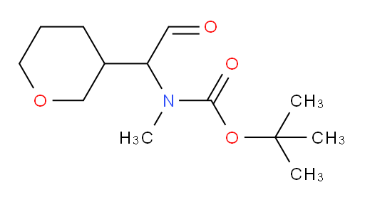 tert-butyl N-methyl-N-[1-(oxan-3-yl)-2-oxoethyl]carbamate