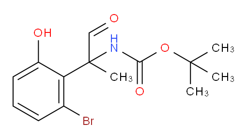 tert-butyl N-[2-(2-bromo-6-hydroxyphenyl)-1-oxopropan-2-yl]carbamate