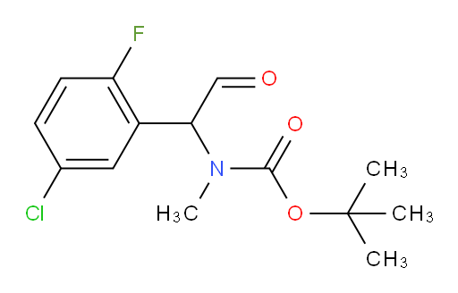 tert-butyl N-[1-(5-chloro-2-fluorophenyl)-2-oxoethyl]-N-methylcarbamate