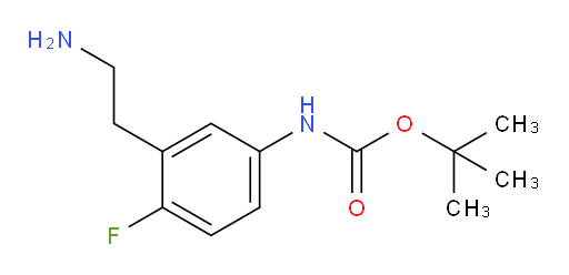 tert-butyl N-[3-(2-aminoethyl)-4-fluorophenyl]carbamate