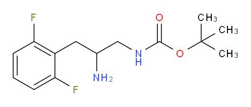 tert-butyl N-[2-amino-3-(2,6-difluorophenyl)propyl]carbamate