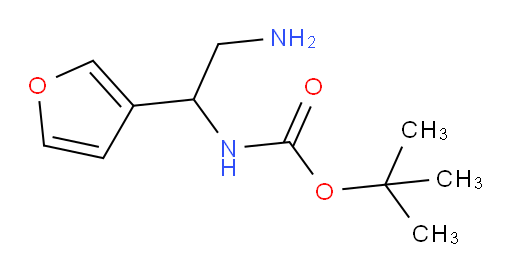 tert-butyl N-[2-amino-1-(furan-3-yl)ethyl]carbamate
