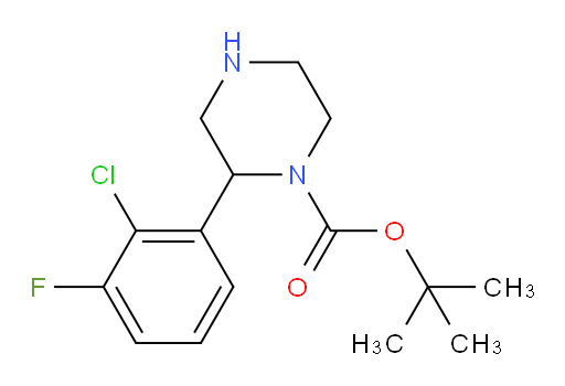 tert-butyl 2-(2-chloro-3-fluorophenyl)piperazine-1-carboxylate