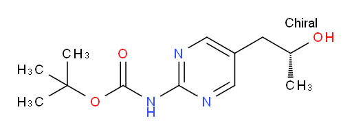 tert-butyl N-{5-[(2R)-2-hydroxypropyl]pyrimidin-2-yl}carbamate