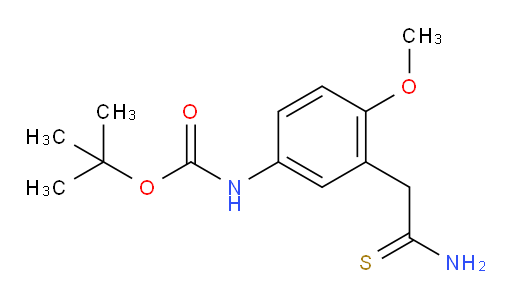 tert-butyl N-[3-(carbamothioylmethyl)-4-methoxyphenyl]carbamate