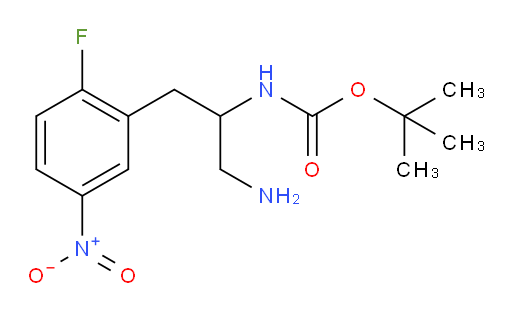 tert-butyl N-[1-amino-3-(2-fluoro-5-nitrophenyl)propan-2-yl]carbamate