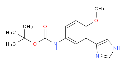tert-butyl N-[3-(1H-imidazol-4-yl)-4-methoxyphenyl]carbamate