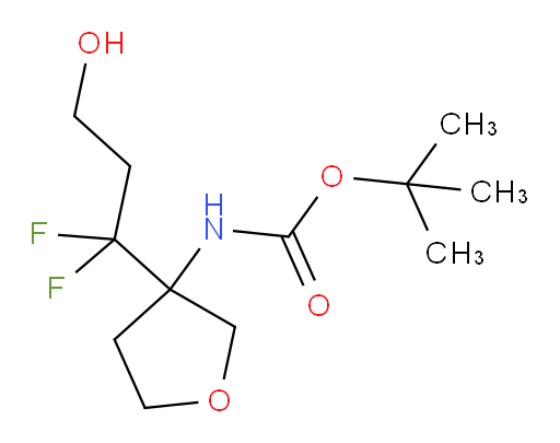 tert-butyl N-[3-(1,1-difluoro-3-hydroxypropyl)oxolan-3-yl]carbamate