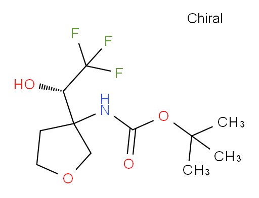 tert-butyl N-{3-[(1S)-2,2,2-trifluoro-1-hydroxyethyl]oxolan-3-yl}carbamate