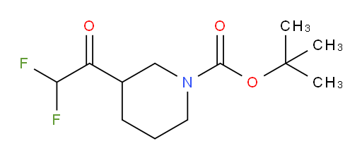 tert-butyl 3-(2,2-difluoroacetyl)piperidine-1-carboxylate