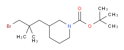 tert-butyl 3-(3-bromo-2,2-dimethylpropyl)piperidine-1-carboxylate