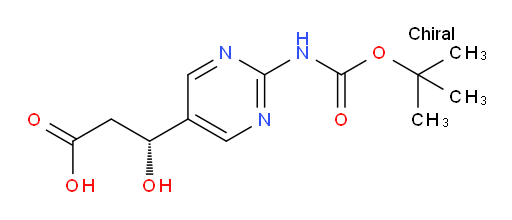 (3R)-3-(2-{[(tert-butoxy)carbonyl]amino}pyrimidin-5-yl)-3-hydroxypropanoic acid