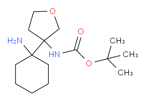 tert-butyl N-[3-(1-aminocyclohexyl)oxolan-3-yl]carbamate