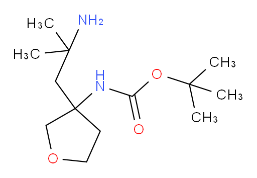 tert-butyl N-[3-(2-amino-2-methylpropyl)oxolan-3-yl]carbamate