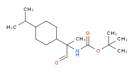 tert-butyl N-{1-oxo-2-[4-(propan-2-yl)cyclohexyl]propan-2-yl}carbamate