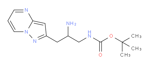 tert-butyl N-(2-amino-3-{pyrazolo[1,5-a]pyrimidin-2-yl}propyl)carbamate