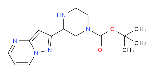 tert-butyl 3-{pyrazolo[1,5-a]pyrimidin-2-yl}piperazine-1-carboxylate