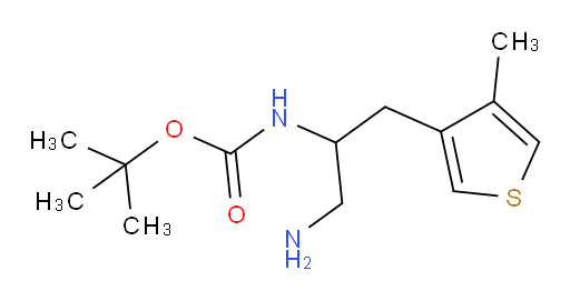 tert-butyl N-[1-amino-3-(4-methylthiophen-3-yl)propan-2-yl]carbamate