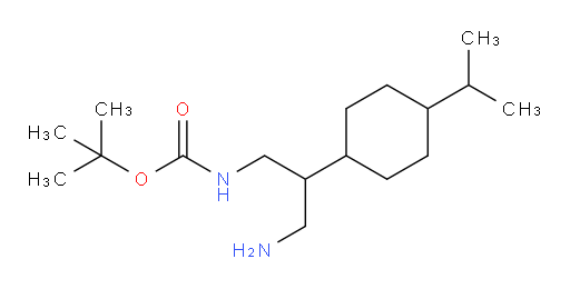 tert-butyl N-{3-amino-2-[4-(propan-2-yl)cyclohexyl]propyl}carbamate