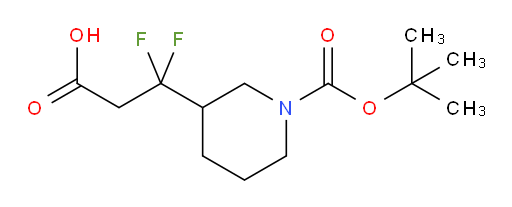 3-{1-[(tert-butoxy)carbonyl]piperidin-3-yl}-3,3-difluoropropanoic acid