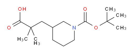 3-{1-[(tert-butoxy)carbonyl]piperidin-3-yl}-2,2-dimethylpropanoic acid