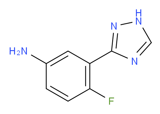 4-fluoro-3-(1H-1,2,4-triazol-3-yl)aniline