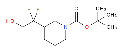 tert-butyl 3-(1,1-difluoro-2-hydroxyethyl)piperidine-1-carboxylate