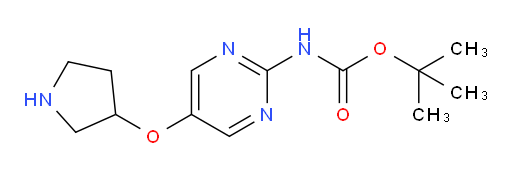 tert-butyl N-[5-(pyrrolidin-3-yloxy)pyrimidin-2-yl]carbamate
