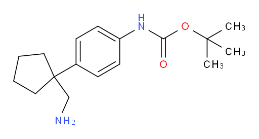 tert-butyl N-{4-[1-(aminomethyl)cyclopentyl]phenyl}carbamate
