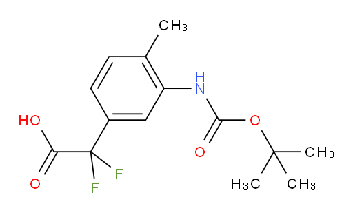 2-(3-{[(tert-butoxy)carbonyl]amino}-4-methylphenyl)-2,2-difluoroacetic acid