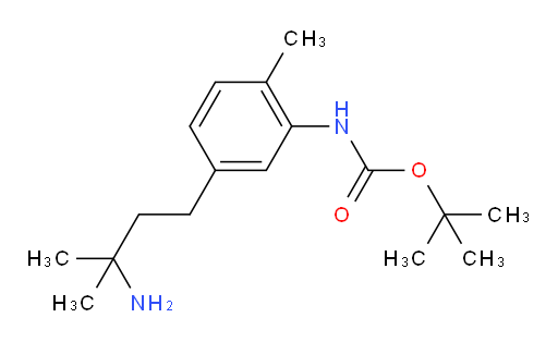 tert-butyl N-[5-(3-amino-3-methylbutyl)-2-methylphenyl]carbamate