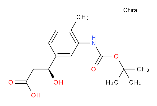 (3S)-3-(3-{[(tert-butoxy)carbonyl]amino}-4-methylphenyl)-3-hydroxypropanoic acid