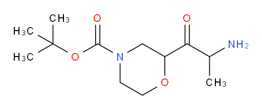 tert-butyl 2-(2-aminopropanoyl)morpholine-4-carboxylate