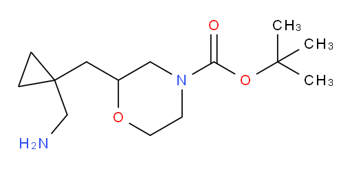 tert-butyl 2-{[1-(aminomethyl)cyclopropyl]methyl}morpholine-4-carboxylate