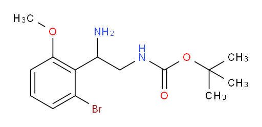 tert-butyl N-[2-amino-2-(2-bromo-6-methoxyphenyl)ethyl]carbamate