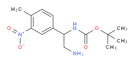 tert-butyl N-[2-amino-1-(4-methyl-3-nitrophenyl)ethyl]carbamate