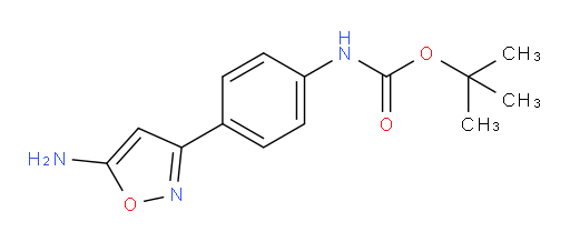 tert-butyl N-[4-(5-amino-1,2-oxazol-3-yl)phenyl]carbamate