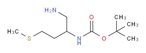 tert-butyl N-[1-amino-4-(methylsulfanyl)butan-2-yl]carbamate